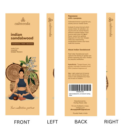 Lot de 80 bâtons d'encens à la sauge blanche pour le nettoyage – Sans charbon de bois, fabriqués à partir de fleurs recyclées | Bâtons d'encens pour nettoyer les énergies négatives | Encens en Baton