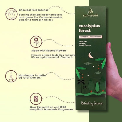 Lot de 80 bâtons d'encens à la sauge blanche pour le nettoyage – Sans charbon de bois, fabriqués à partir de fleurs recyclées | Bâtons d'encens pour nettoyer les énergies négatives | Encens en Baton