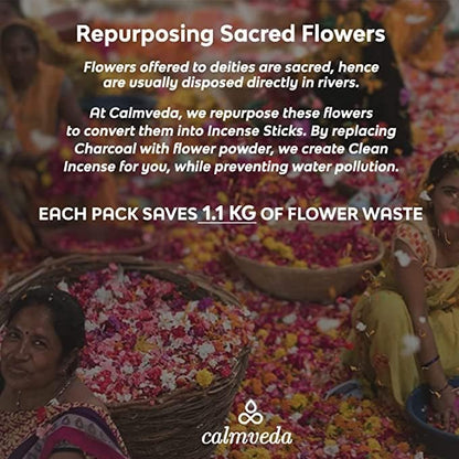 Lot de 80 bâtons d'encens à la sauge blanche pour le nettoyage – Sans charbon de bois, fabriqués à partir de fleurs recyclées | Bâtons d'encens pour nettoyer les énergies négatives | Encens en Baton