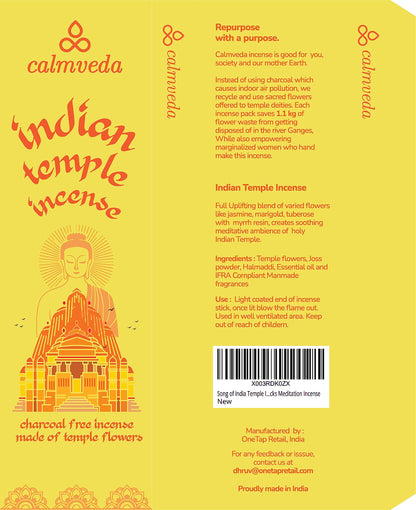 Lot de 80 bâtons d'encens à la sauge blanche pour le nettoyage – Sans charbon de bois, fabriqués à partir de fleurs recyclées | Bâtons d'encens pour nettoyer les énergies négatives | Encens en Baton