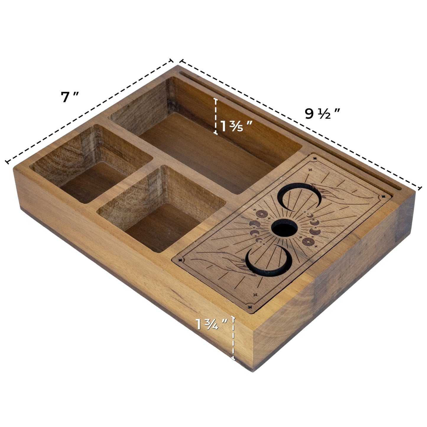 Curawood Support de cartes de tarot – Affichez votre dessin quotidien – Support de cartes de tarot pour affichage – Cadeaux de sorcière, fournitures de sorcellerie – Cadeaux de tarot pour femme –