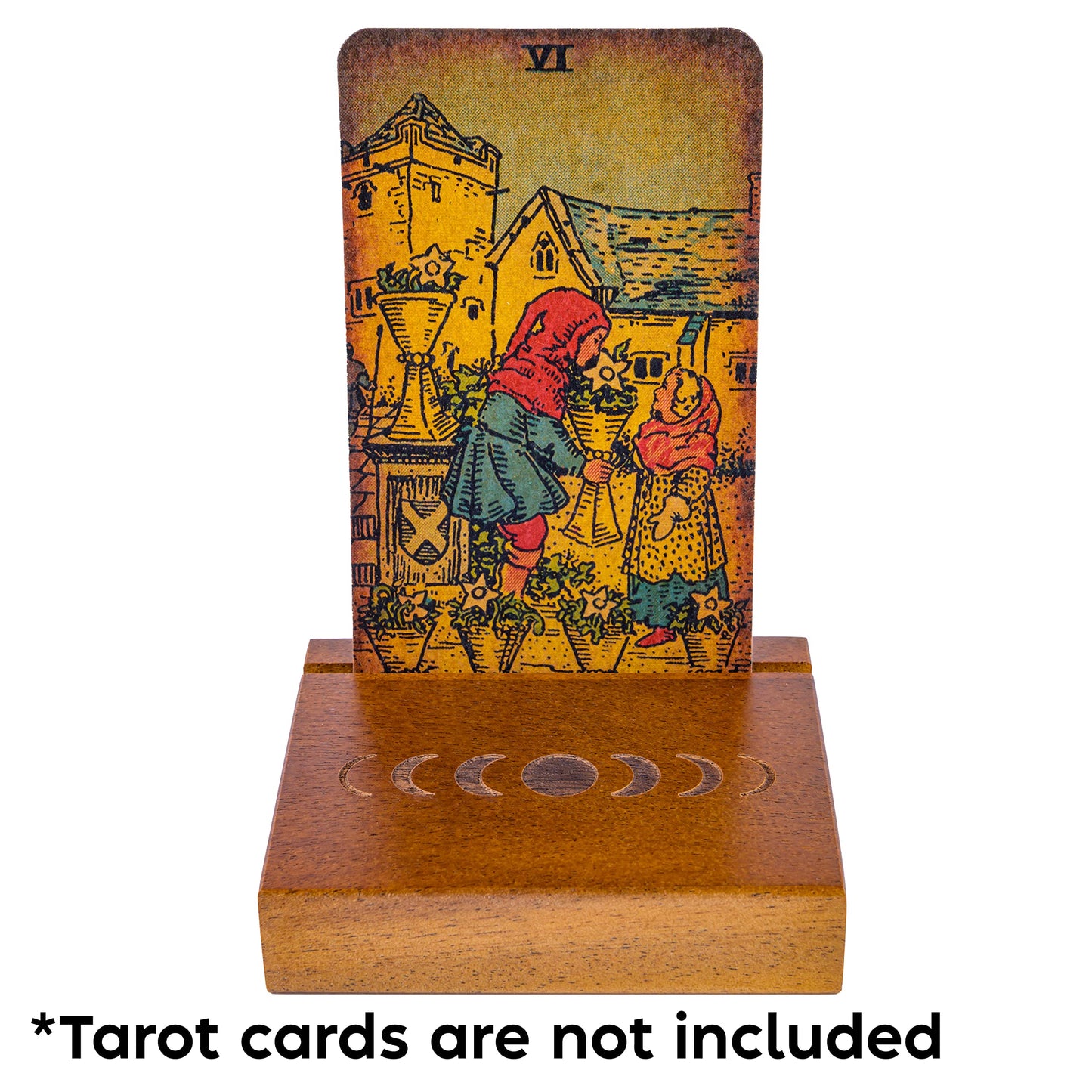 Curawood Support de cartes de tarot – Affichez votre dessin quotidien – Support de cartes de tarot pour affichage – Cadeaux de sorcière, fournitures de sorcellerie – Cadeaux de tarot pour femme –