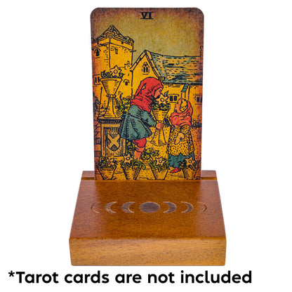 Curawood Support de cartes de tarot – Affichez votre dessin quotidien – Support de cartes de tarot pour affichage – Cadeaux de sorcière, fournitures de sorcellerie – Cadeaux de tarot pour femme –