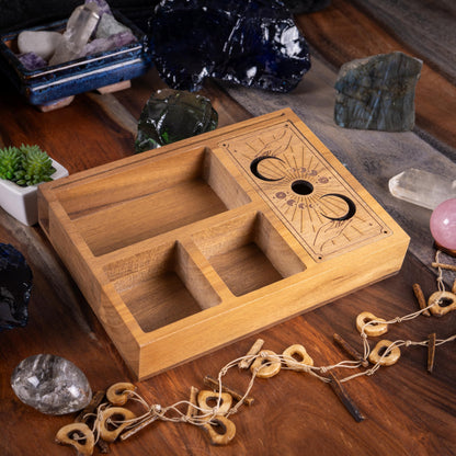 Curawood Support de cartes de tarot – Affichez votre dessin quotidien – Support de cartes de tarot pour affichage – Cadeaux de sorcière, fournitures de sorcellerie – Cadeaux de tarot pour femme –