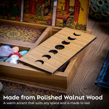 Curawood Support de cartes de tarot – Affichez votre dessin quotidien – Support de cartes de tarot pour affichage – Cadeaux de sorcière, fournitures de sorcellerie – Cadeaux de tarot pour femme –