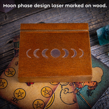 Curawood Support de cartes de tarot – Affichez votre dessin quotidien – Support de cartes de tarot pour affichage – Cadeaux de sorcière, fournitures de sorcellerie – Cadeaux de tarot pour femme –